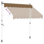 Manuell einziehbare Markise Beige 400 cm