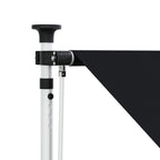 Manuell einziehbare Markise Schwarz 350 cm