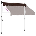 Manuell einziehbare Markise Braun 200 cm