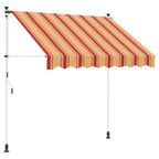 Manuell einziehbare Markise Mehrfarbig 100 x 115 x 300 cm