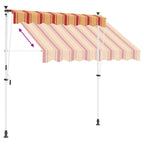 Manuell einziehbare Markise Mehrfarbig 350 x 115 x 300 cm