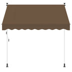 Manuell einziehbare Markise Taupe 200 cm