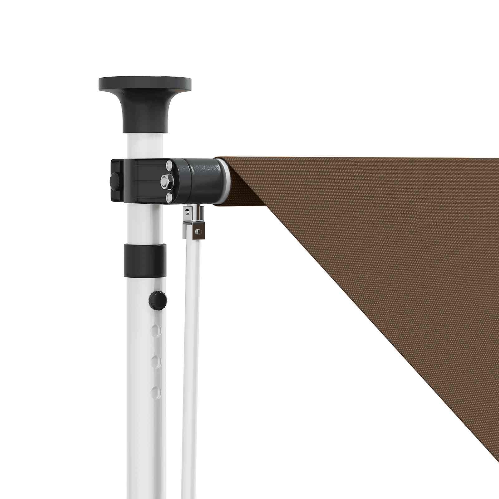 Manuell einziehbare Markise Taupe 350 cm