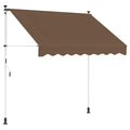 Manuell einziehbare Markise Taupe 400 cm