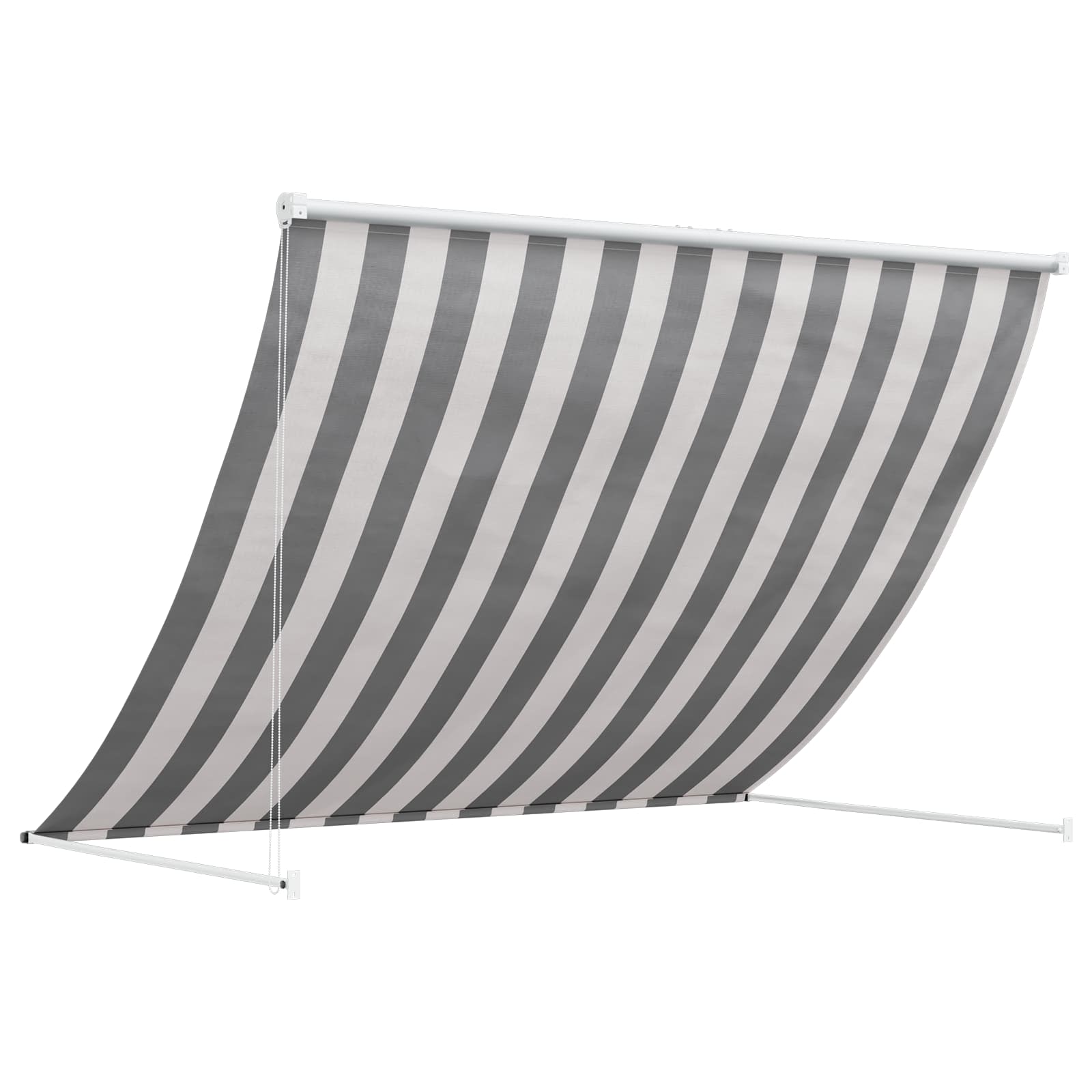 Markise Anthrazit und Weiß 300 x 150 cm