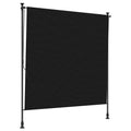 Outdoor Rollo Schwarz 120 x 270 cm