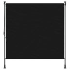 Outdoor Rollo Schwarz 120 x 270 cm