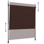 Outdoor Rollo Braun 100 x 270 cm
