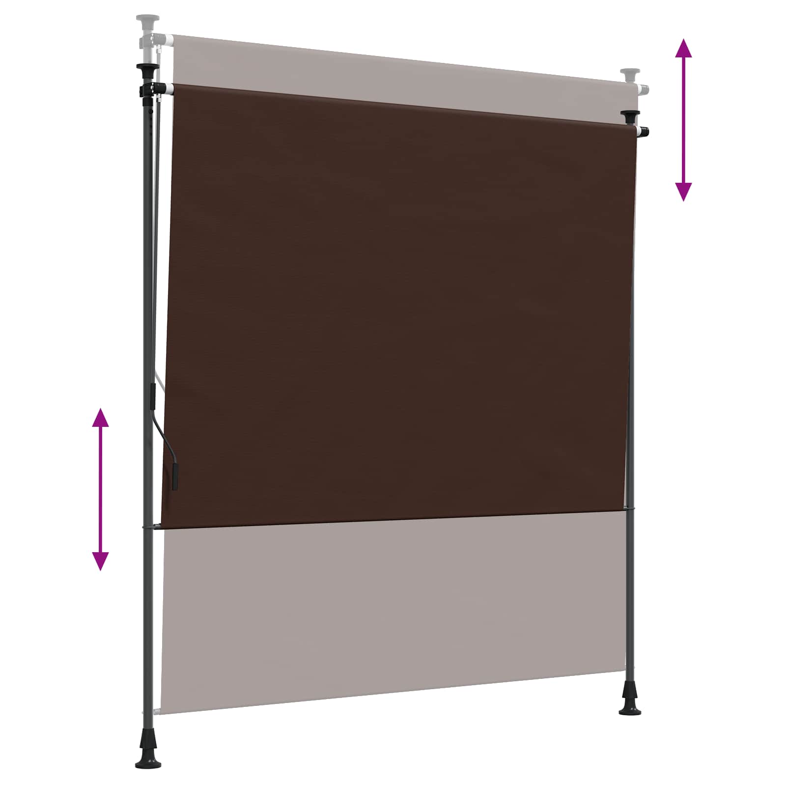 Outdoor Rollo Braun 120 x 270 cm