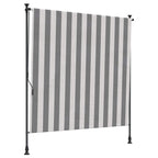 Outdoor Rollo Anthrazit und Weiß 150 x 270 cm