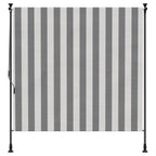 Outdoor Rollo Anthrazit und Weiß 200 x 270 cm