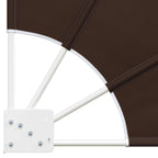 Balkon Sichtschutz 140 x 140 cm Polyester Braun