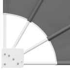 Balkon Sichtschutz 140 x 140 cm Polyester Hellgrau