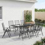 Garten Essgruppe 9 pcs Anthrazit 212 x 90 x 76 cm