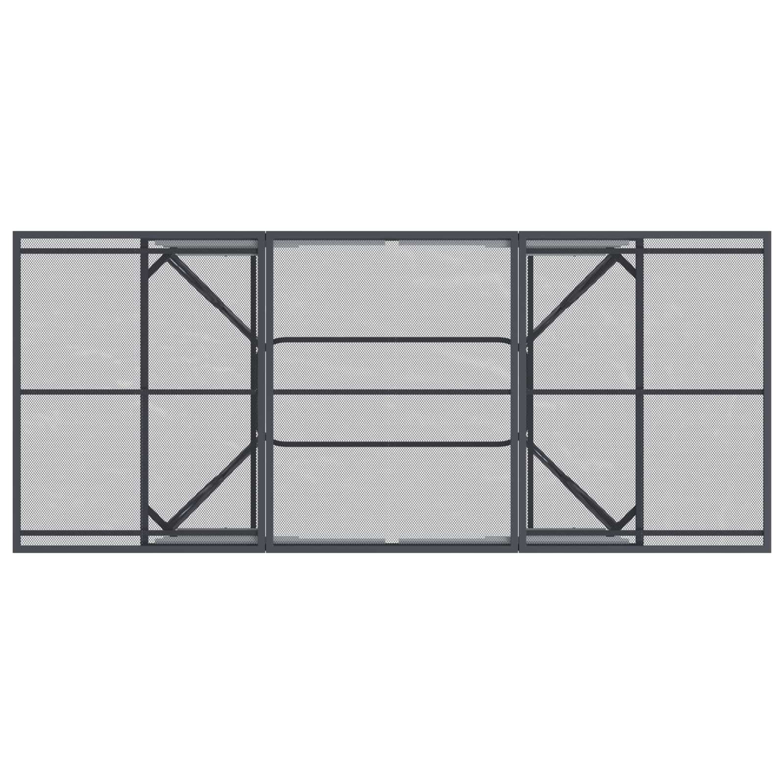 Garten Essgruppe 9 pcs Anthrazit 212 x 90 x 76 cm