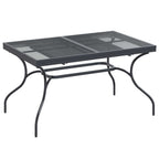 Garten Essgruppe 9 pcs Anthrazit 212 x 90 x 76 cm