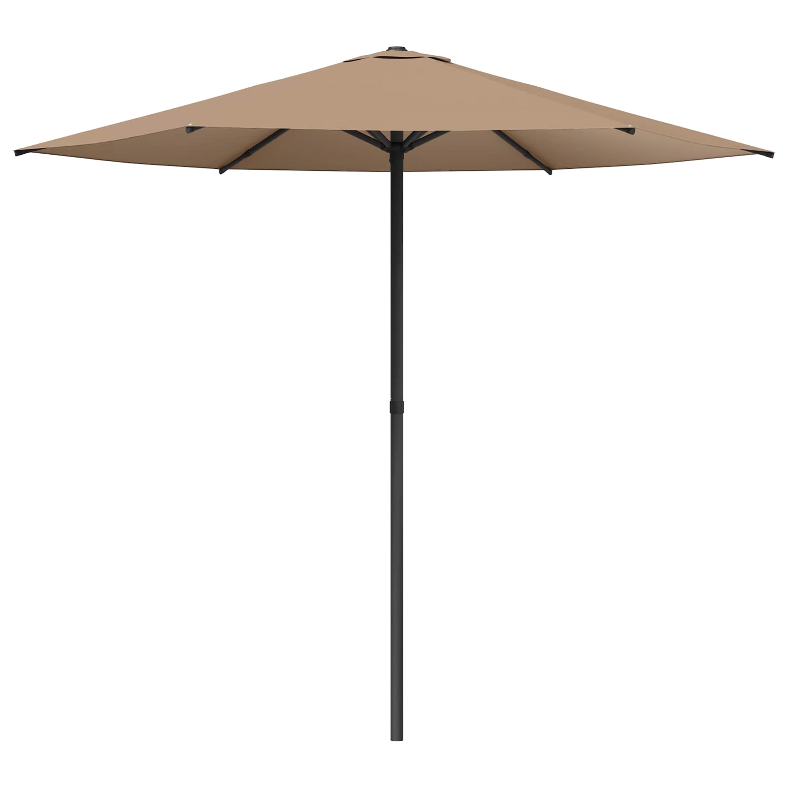 Garten-Sonnenschirm 230 x 230 cm Polyester Rechtwinklig Taupe