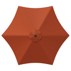 Garten-Sonnenschirm 230 x 230 cm Polyester Rechtwinklig