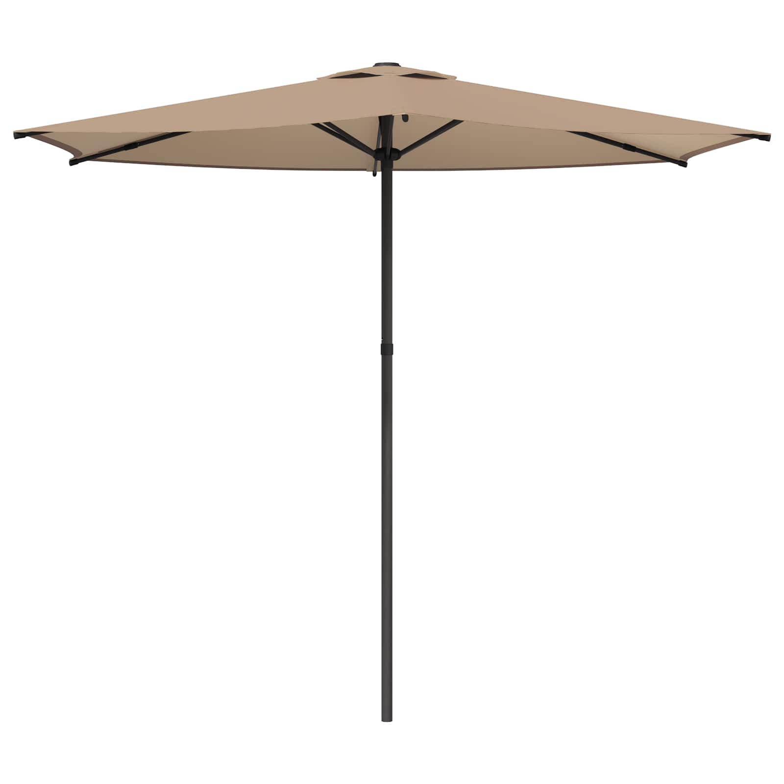 Garten-Sonnenschirm 270 x 270 cm Polyester Rechtwinklig Taupe