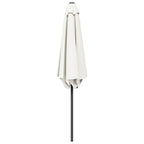 Garten-Sonnenschirm 300 x 300 cm Polyester Rechtwinklig Creme
