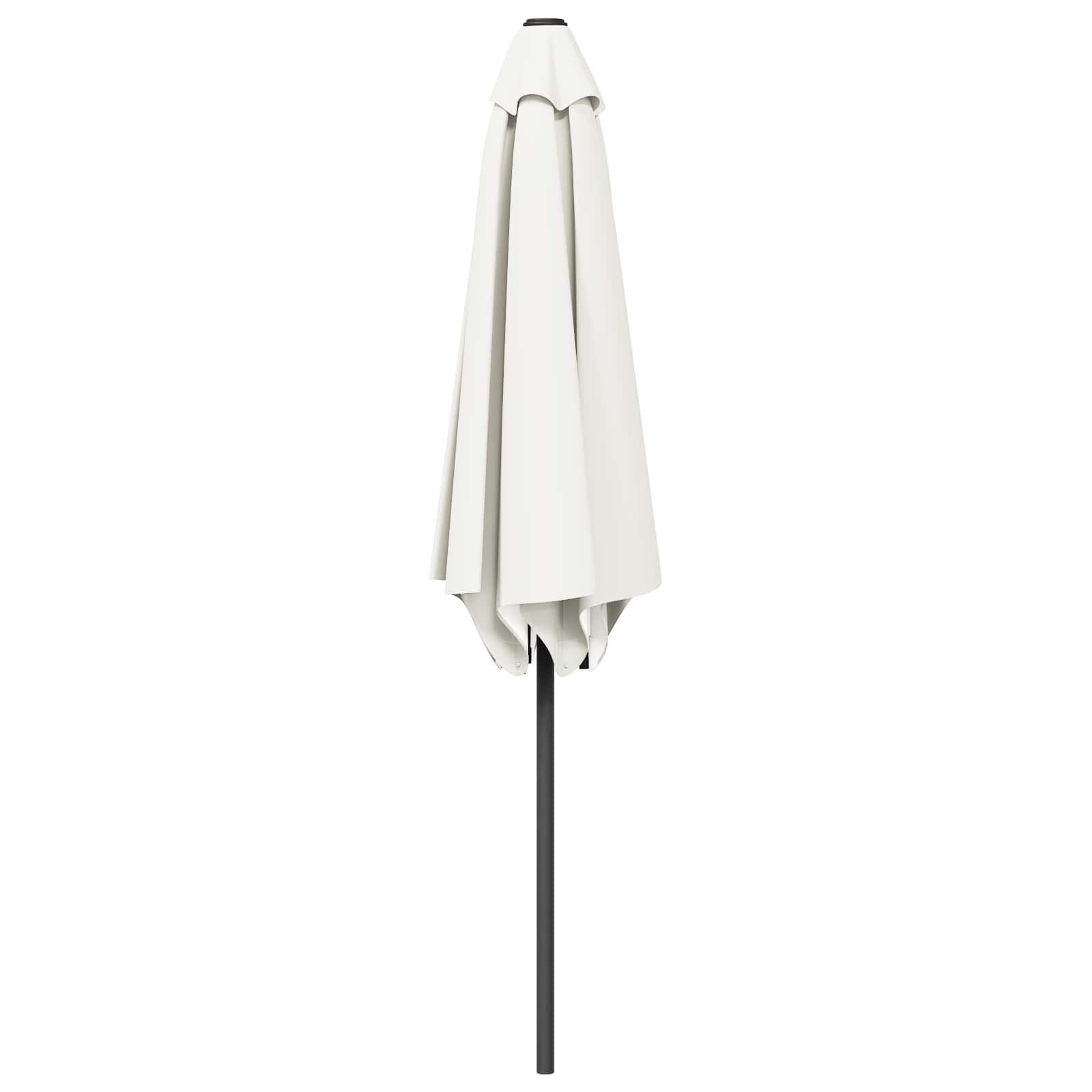 Garten-Sonnenschirm 300 x 300 cm Polyester Rechtwinklig Creme