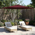 Garten-Sonnenschirm 300 x 300 cm Polyester Rechtwinklig