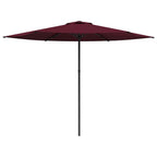 Garten-Sonnenschirm 300 x 300 cm Polyester Rechtwinklig