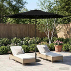 Garten-Sonnenschirm 300 x 300 cm Polyester Rechtwinklig Schwarz