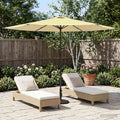 Garten-Sonnenschirm 300 x 300 cm Polyester Rechtwinklig