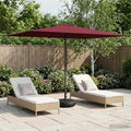 Garten-Sonnenschirm 200 x 300 cm Polyester Rechtwinklig