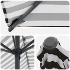 Garten-Sonnenschirm 200 x 300 cm Polyester Rechtwinklig