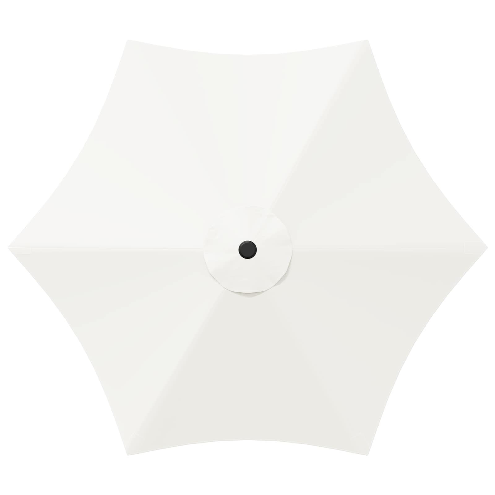 Garten-Sonnenschirm 230 x 230 cm Polyester Rechtwinklig Creme