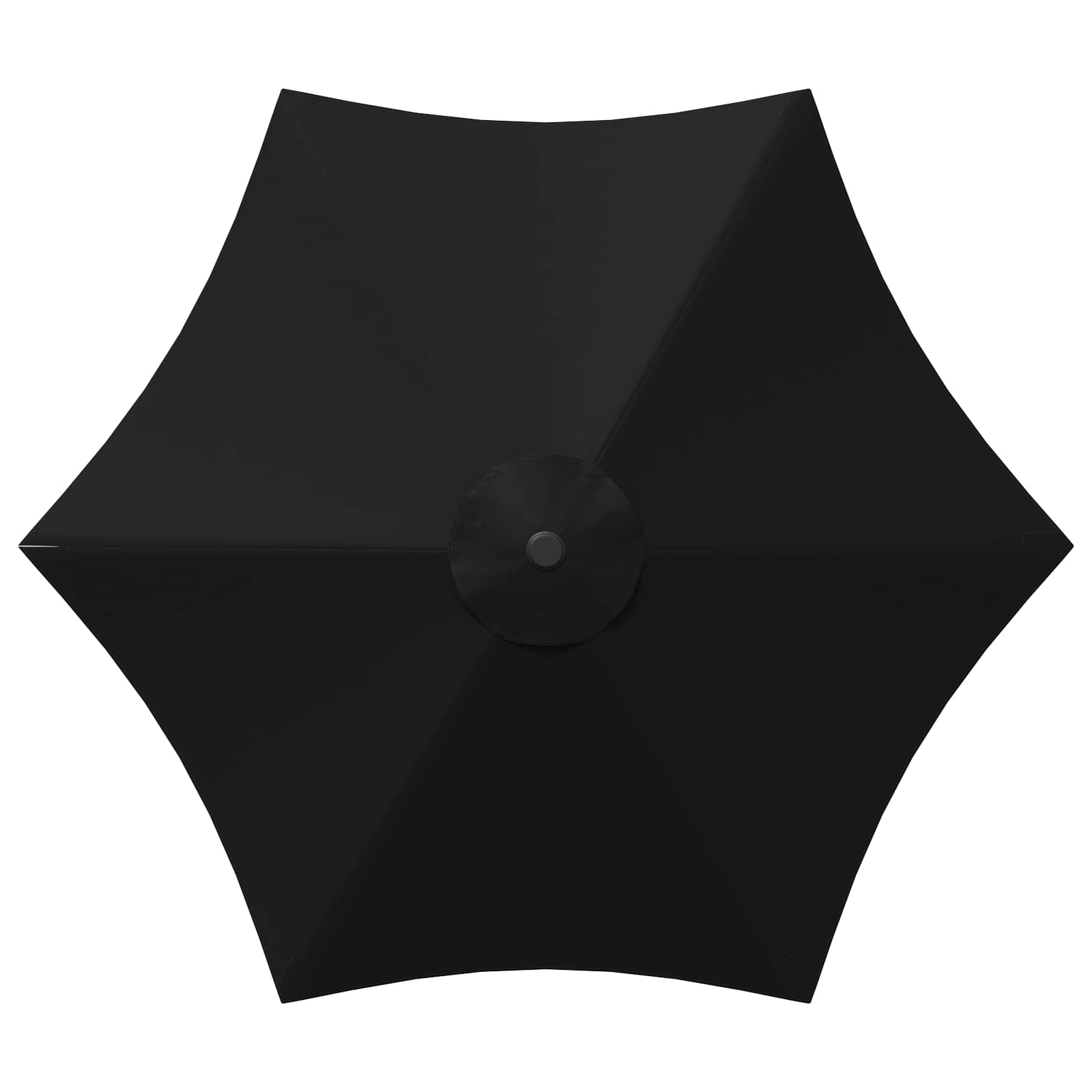 Garten-Sonnenschirm 230 x 230 cm Polyester Rechtwinklig Schwarz