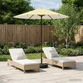 Garten-Sonnenschirm 230 x 230 cm Polyester Rechtwinklig