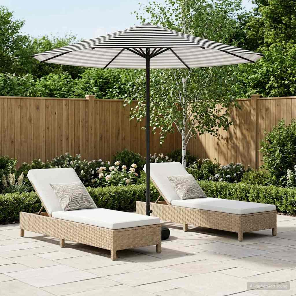 Garten-Sonnenschirm 230 x 230 cm Polyester Rechtwinklig