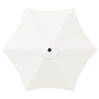 Garten-Sonnenschirm 300 x 300 cm Polyester Rechtwinklig Creme