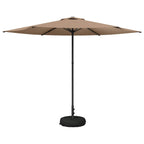 Garten-Sonnenschirm 300 x 300 cm Polyester Rechtwinklig Taupe