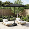 Garten-Sonnenschirm 300 x 300 cm Polyester Rechtwinklig
