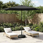 Garten-Sonnenschirm 300 x 300 cm Polyester Rechtwinklig