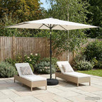 Garten Sonnenschirm mit LED-Lichtern 200 x 300 cm Polyester