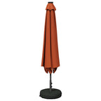 Garten Sonnenschirm mit LED-Lichtern 200 x 300 cm Polyester