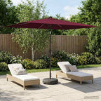 Garten Sonnenschirm mit LED-Lichtern 200 x 300 cm Polyester