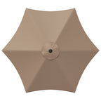 Garten Sonnenschirm mit LED-Lichtern 230 x 230 cm Polyester