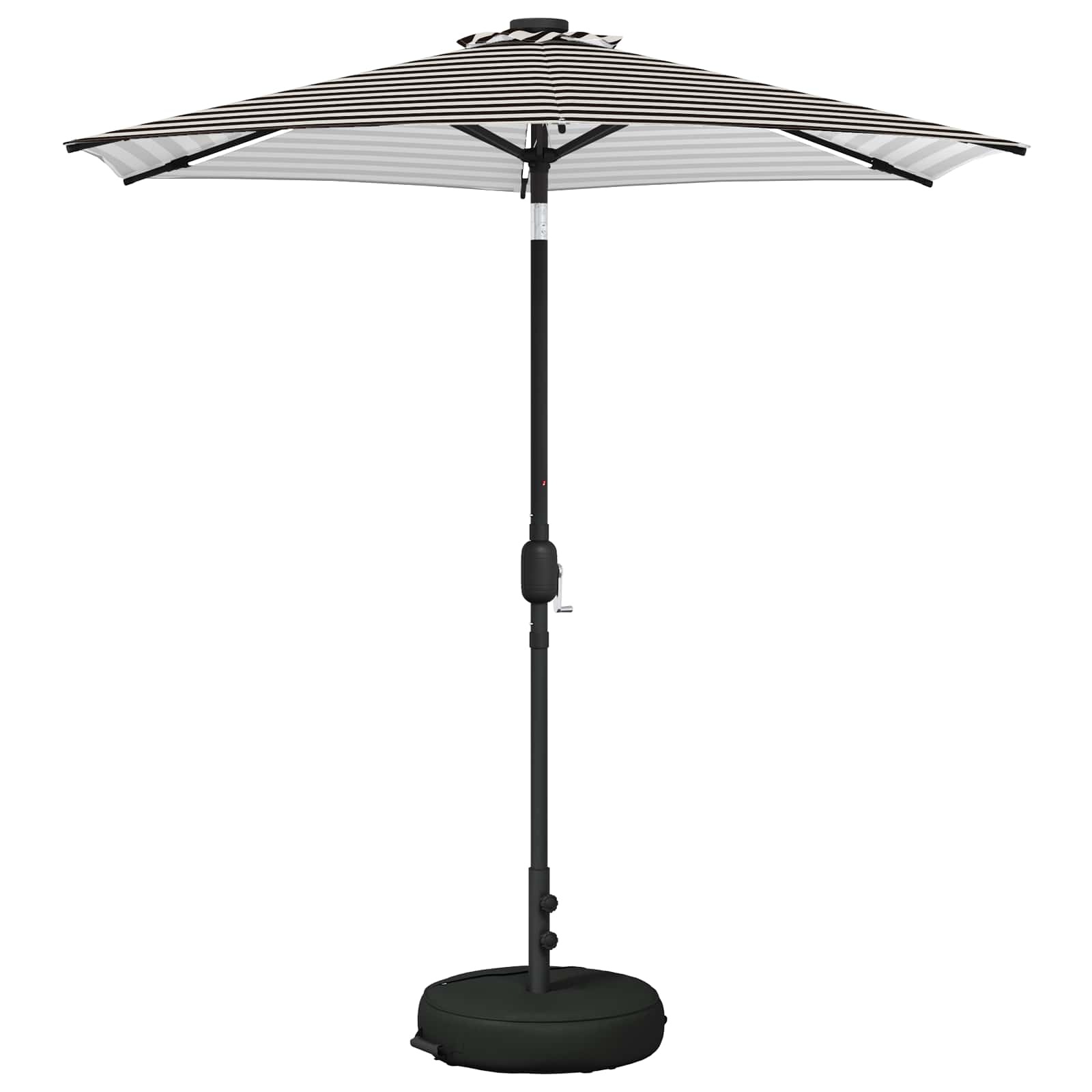 Garten Sonnenschirm mit LED-Lichtern 230 x 230 cm Polyester