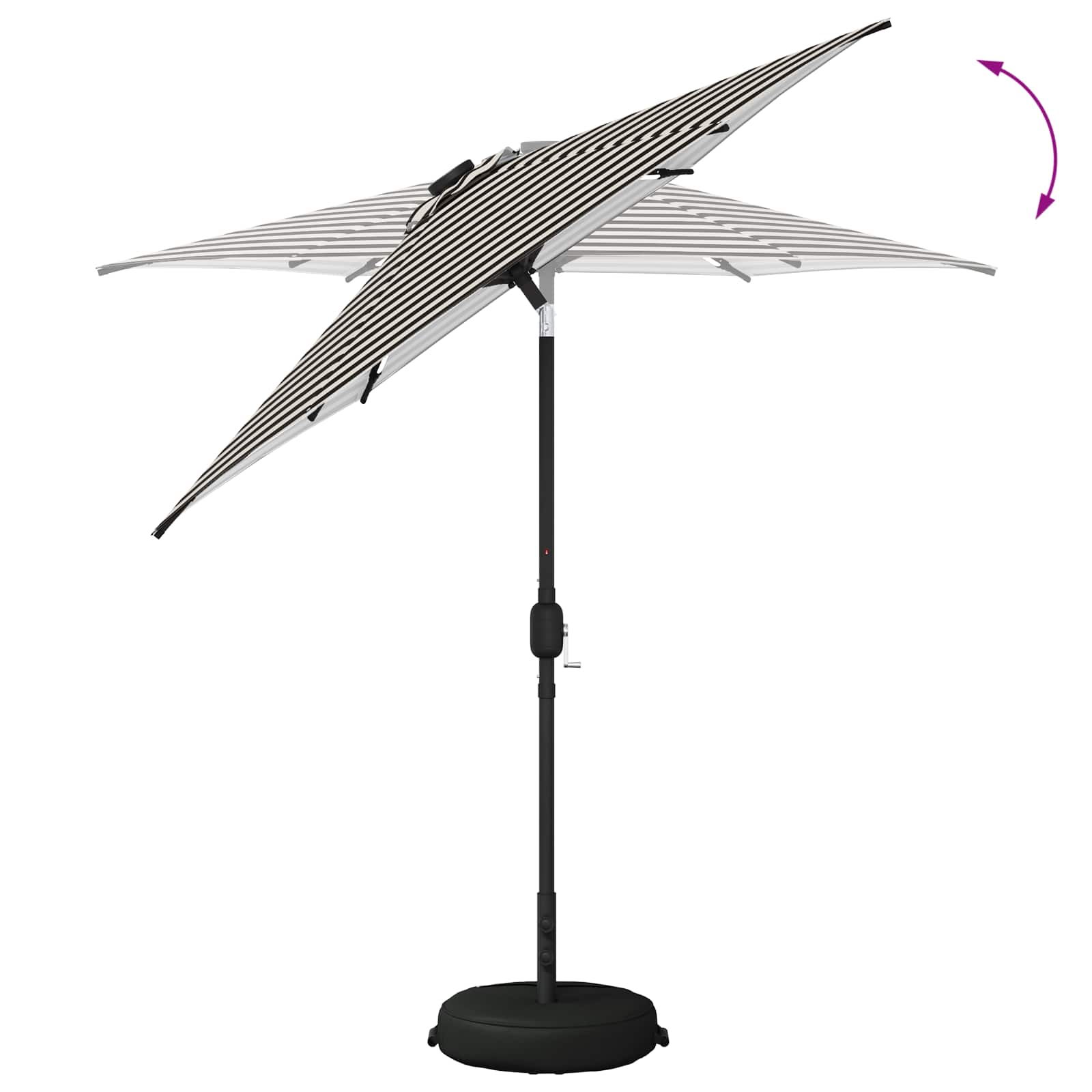Garten Sonnenschirm mit LED-Lichtern 230 x 230 cm Polyester