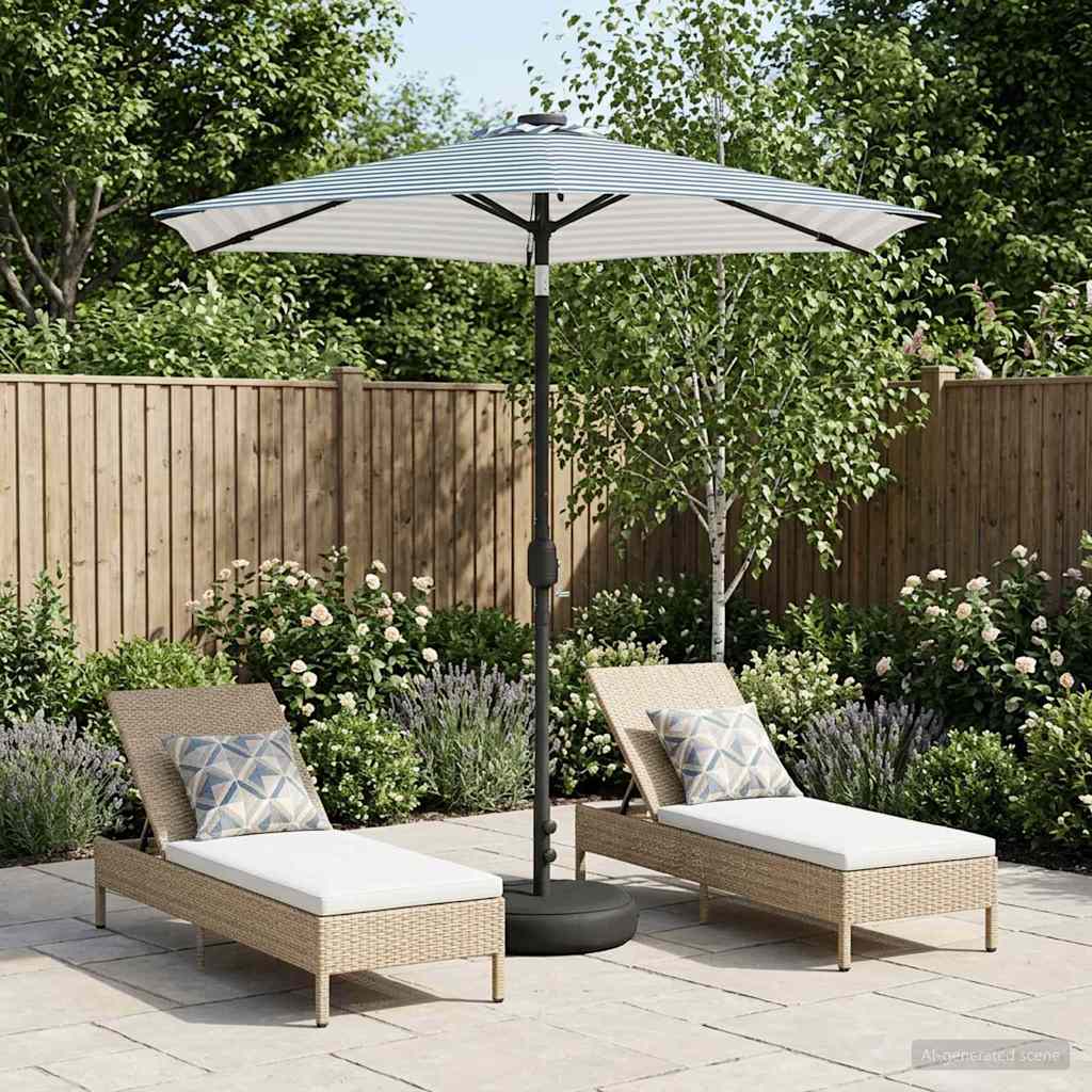Garten Sonnenschirm mit LED-Lichtern 230 x 230 cm Polyester