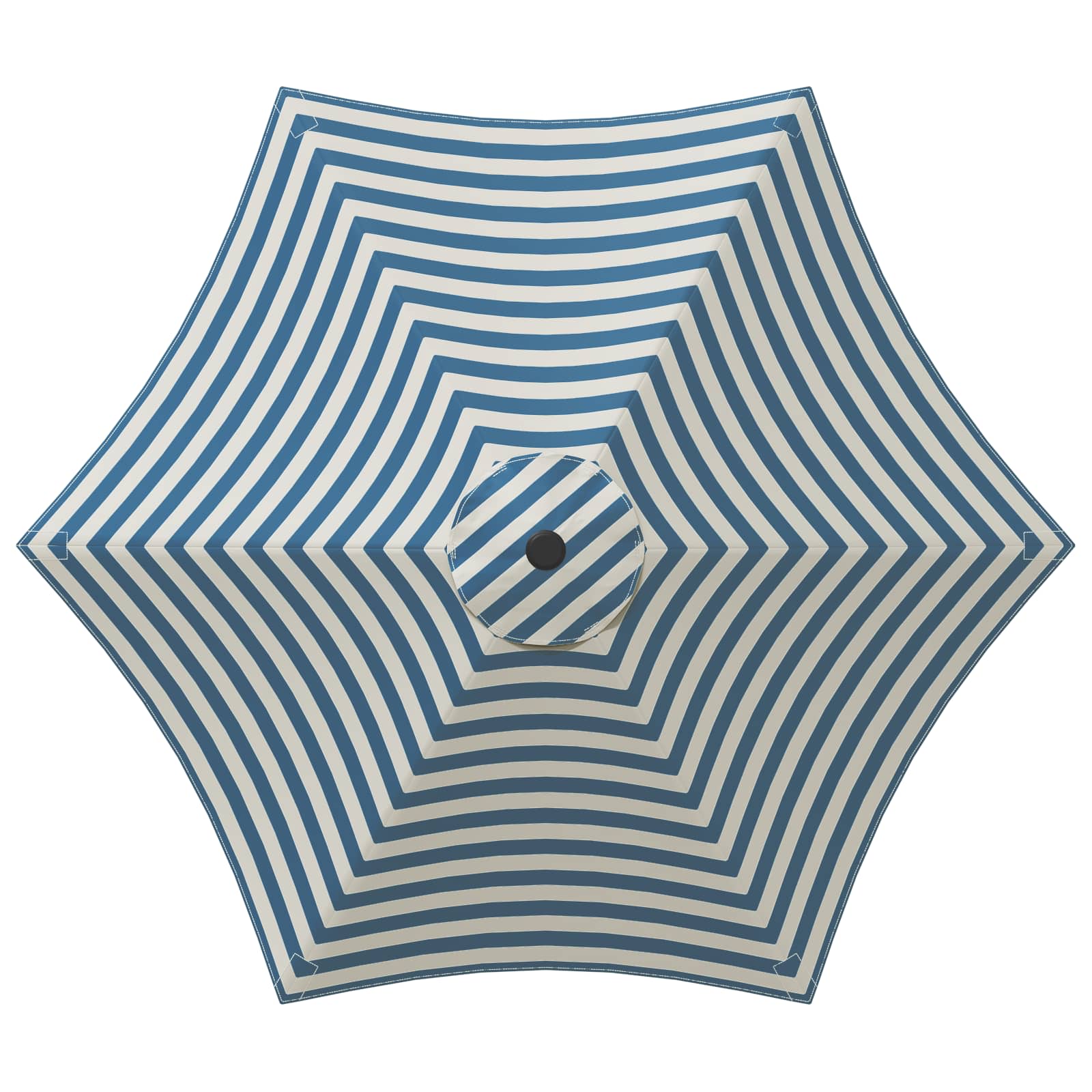 Garten Sonnenschirm mit LED-Lichtern 230 x 230 cm Polyester