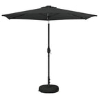 Garten Sonnenschirm mit LED-Lichtern 270 x 270 cm Polyester