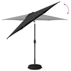 Garten Sonnenschirm mit LED-Lichtern 270 x 270 cm Polyester