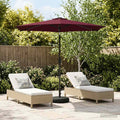 Garten Sonnenschirm mit LED-Lichtern 270 x 270 cm Polyester
